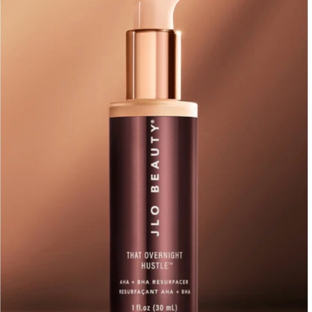 JLo Beauty That Overnight Hustle AHA + BHA Night Serum 1 oz NWT